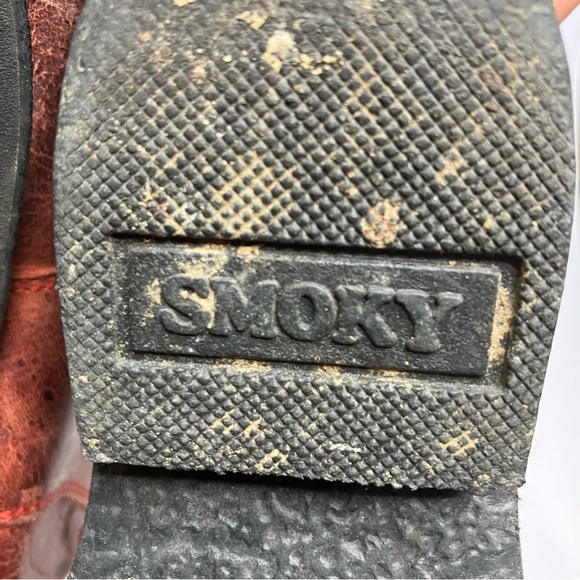 Smoky Mountain Boots leather cowboy boots square toe reddish color kids size 2.5 - Picture 6 of 7